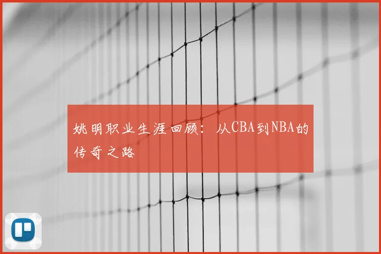 姚明职业生涯回顾：从CBA到NBA的传奇之路